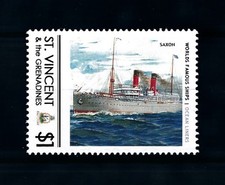 [90689] São Vicente e Verde.  Navios Saxon Ocean Liners Union Castle MNH comprar usado  Enviando para Brazil