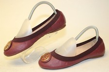 Sapatos femininos Tory Burch Caroline Cabernet couro chinelo balé tamanho 7 M comprar usado  Enviando para Brazil