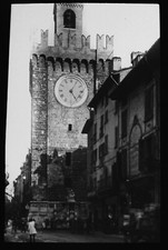 VINTAGE Lanterna Mágica Slide TORRE DELLA PALLATA BRESCIA C1930 FOTO ITÁLIA , usado comprar usado  Enviando para Brazil