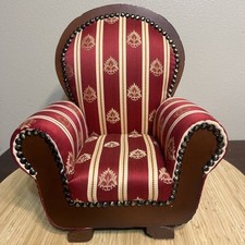 Poltrona Vintage Heritage Collection Estampada Vermelha para Bonecas American Girl - Usada comprar usado  Enviando para Brazil