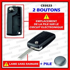 Coque Clé compatible Citroën CE0523 2 Boutons C2 /C3 /C4 / C5/ Picasso lame va2 comprar usado  Enviando para Brazil
