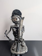 Metallskulptur skifahrer figur gebraucht kaufen  Radevormwald