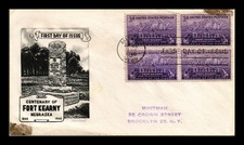 US COVER FORT KEARNY CENTENNIAL FDC SCOTT 970 BLOCO DE 4 CACHET SMARTCRAFT comprar usado  Enviando para Brazil