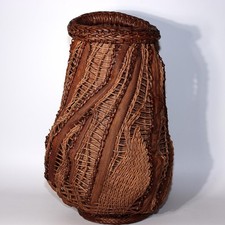 Cesta de flores de bambu vintage japonesa Akebi & Yamabudo tecido de videira Ikebana comprar usado  Enviando para Brazil