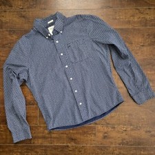 Usado, Camisa Abercrombie & Fitch Muscle Fit azul marinho floral tamanho XL comprar usado  Enviando para Brazil
