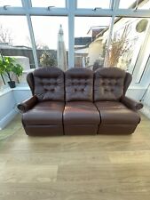 Seater seater brown for sale  LONDON