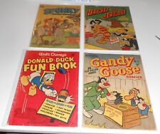 4x Rare vintage GOLDEN-AGE No.1 FIRST ISSUES lot 1950s Donald Duck NOT ON GCD comprar usado  Enviando para Brazil