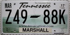 Tennessee usa nummernschild gebraucht kaufen  Euskirchen