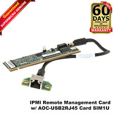 Usado, Cartão complementar controlador de gerenciamento Supermicro AOC-SIM1U+ IPMI 2.0 AOC-USB2RJ45 comprar usado  Enviando para Brazil