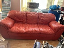 Sofa dark orange for sale  HARROW