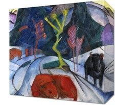 Obraz 30x30cm Bison in Winter, Marc Vintage do Salonu na sprzedaż  PL