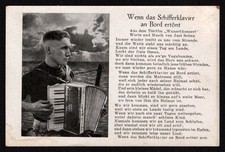 1933-1945 'When the Ship's Piano Sounds on Board' Wehrmacht, cartão postal alemão comprar usado 1933-1945 'When the Ship's Piano Sounds on Board' Wehrmacht, cartão postal alemão comprar usado  Enviando para Brazil