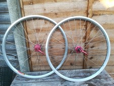 Pair wheels. red for sale  SCUNTHORPE