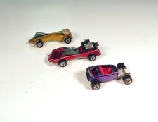 3 carros vintage Johnny Lightning Topper roxo Ford Custom 32 vermelho condor e vespa dourada comprar usado  Enviando para Brazil