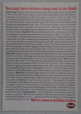 Audi brochure 1981 for sale Audi brochure 1981 for sale  BOURNEMOUTH