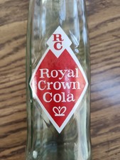 Usado, Vintage RC Royal Crown Cola 16 Oz PT Garrafa Pop Top de Vidro Transparente Muito Transparente Limpa comprar usado  Enviando para Brazil