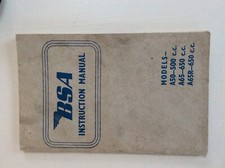 Bsa instruction manual for sale  YORK