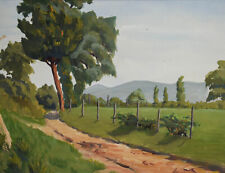 Vintage landscape painting d'occasion  Expédié en Belgium