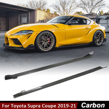 Saia lateral extensão spoiler labial divisor carbono real para Toyota Supra 2019-2021 comprar usado  Enviando para Brazil