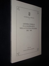 Leonida tonelli matematica usato  Lucca