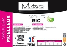 Oreiller blanc coton d'occasion  Auchel