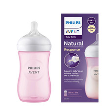 Garrafa Avent Natural Response 9 oz/260 ml única - AZUL/ROSA, usado comprar usado  Enviando para Brazil