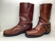 Usado, BOTAS MASCULINAS DINGO ARNÊS MOTOCICLETA BIQUEIRA QUADRADA MARROM TAMANHO 13 D comprar usado  Enviando para Brazil