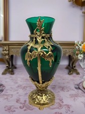 Green glass vase for sale  Windsor