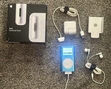 2005 Apple iPod Mini 2ª Geração 6Gb AZUL RARO M9803LL, Conjunto de Dock Box, Acessórios! comprar usado  Enviando para Brazil
