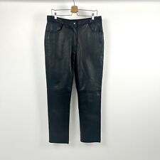 Black leather trousers for sale  STAMFORD