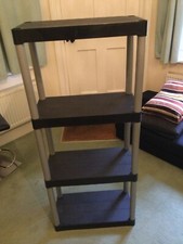 Shelving unit black for sale  CAMBRIDGE