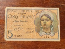 Algérie billet francs d'occasion  La Seyne-sur-Mer