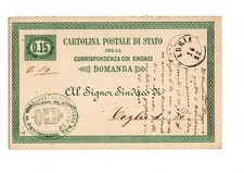 C.postale stato 1876 usato  Cagliari