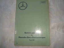 Mercedes betriebsanleitung 130 gebraucht kaufen  Treuen