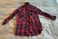 Karohemd rot schwarz gebraucht kaufen  Perl