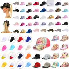 Boné de beisebol masculino feminino rabo de cavalo ajustável Snapback chapéu hip hop esporte chapéu de sol comprar usado  Enviando para Brazil