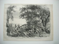 Gravure 1870. defense d'occasion  Laxou