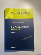 Kaiser skript anwaltsklausur gebraucht kaufen  Stuttgart