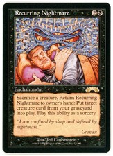 RECURRING NIGHTMARE [EXO - EXODUS] - MTG CARTÃO DE LISTA DE RESERVA VINTAGE [EXCELENTE] comprar usado  Enviando para Brazil