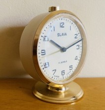 Despertador mecânico moderno Slava 11 joias URSS soviético década de 1980 #9625 comprar usado  Enviando para Brazil