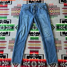 Jeans masculino G Star Raw triplo A perna reta 34x34 azul denim botão mosca A6 comprar usado  Enviando para Brazil