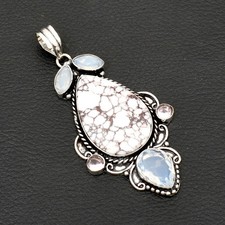 Pingente de pedra preciosa opalita jaspe cavalo selvagem feito à mão joia presente 2,88" AP-68993 comprar usado  Enviando para Brazil