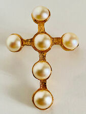 Broche croix perle d'occasion  Louveciennes