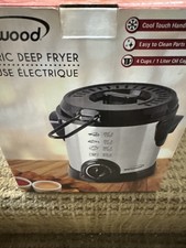 Usado, Brentwood Appl. Fritadeira elétrica de aço inoxidável DF-701 1L nova caixa aberta comprar usado  Enviando para Brazil