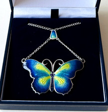 925 silver butterfly necklace for sale  FALKIRK