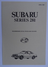 Subaru series 281 for sale  BOURNEMOUTH