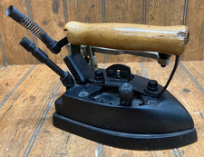 Vintage Ferro Fundido Nova York Roupas Elétricas a Vapor Cabo de Madeira Ferro Não Testado comprar usado  Enviando para Brazil