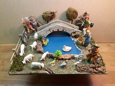 Presepe diorama laghetto usato  Rovigo