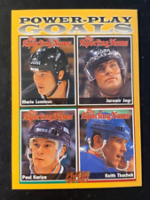 Lemieux,Jagr,Kariya,Tkachuk 1996-97 Power Play GOALS Leader Sporting News #141, usado comprar usado  Enviando para Brazil