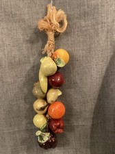 Corda de sisal trançada pendurada em frutas cerâmica vintage 15 polegadas cozinha decoração fazenda comprar usado  Enviando para Brazil